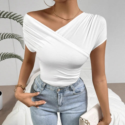 Rolled top for women with elegant cut Amarae