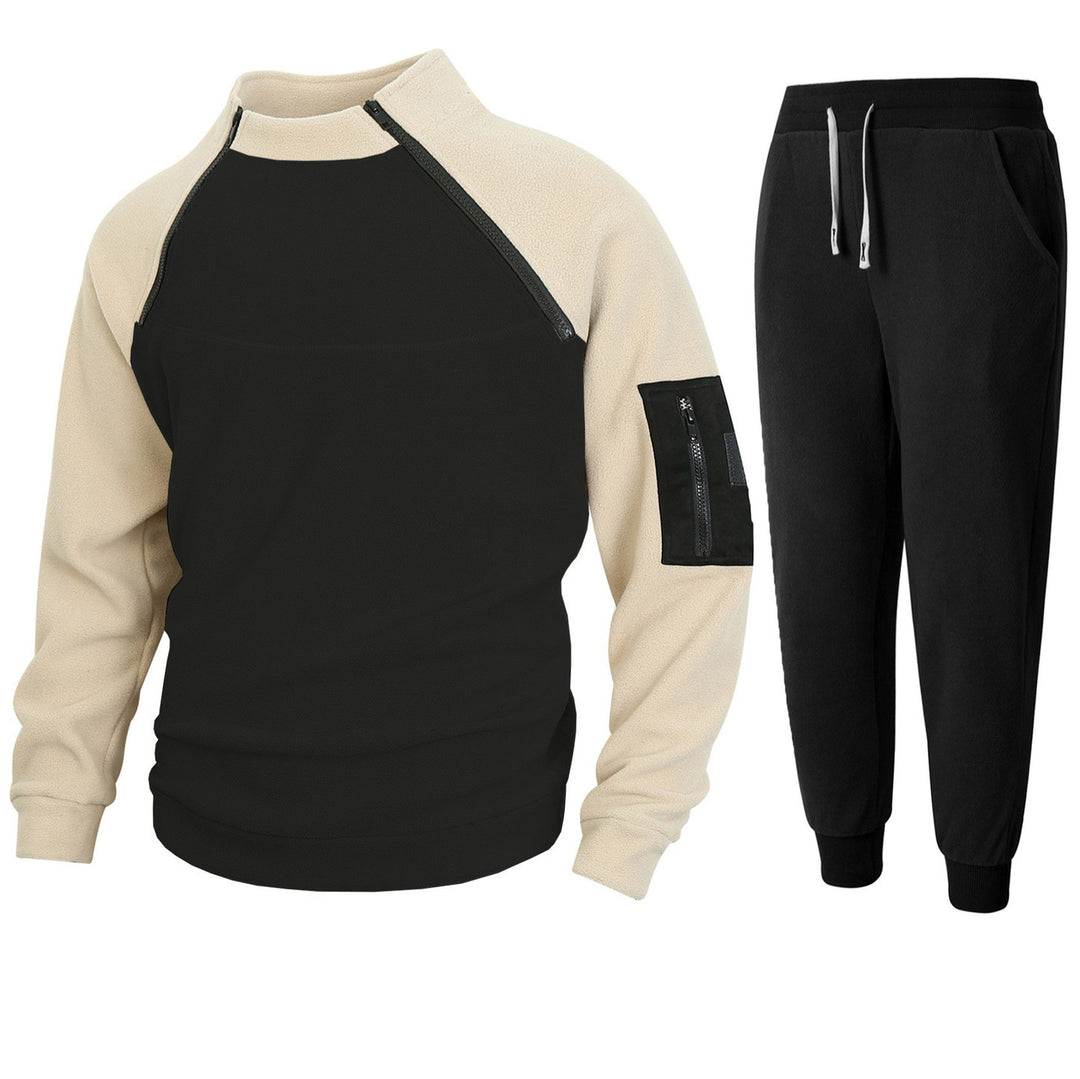 Functional sweater for men with high collar and edges Lune London
