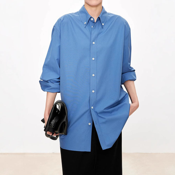 Blouse surdimensionnée élégante pour femmes avec détails de boutons classiques Chic & Stil