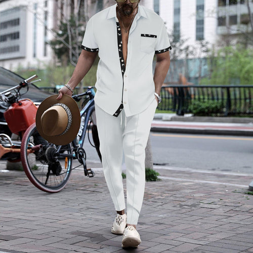 Elegant suit for men with stylish shirt and matching chinos Amarae