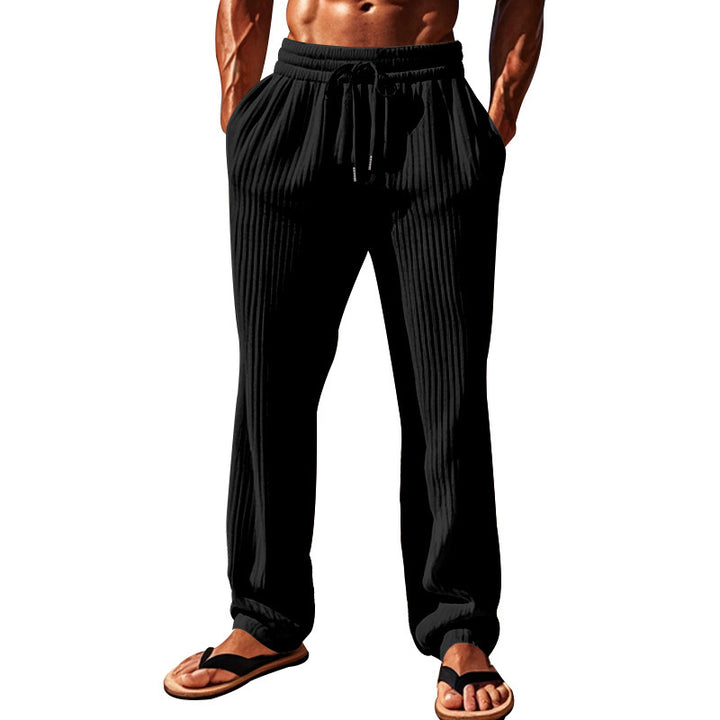Casual pants for men with ribbed texture Lune London