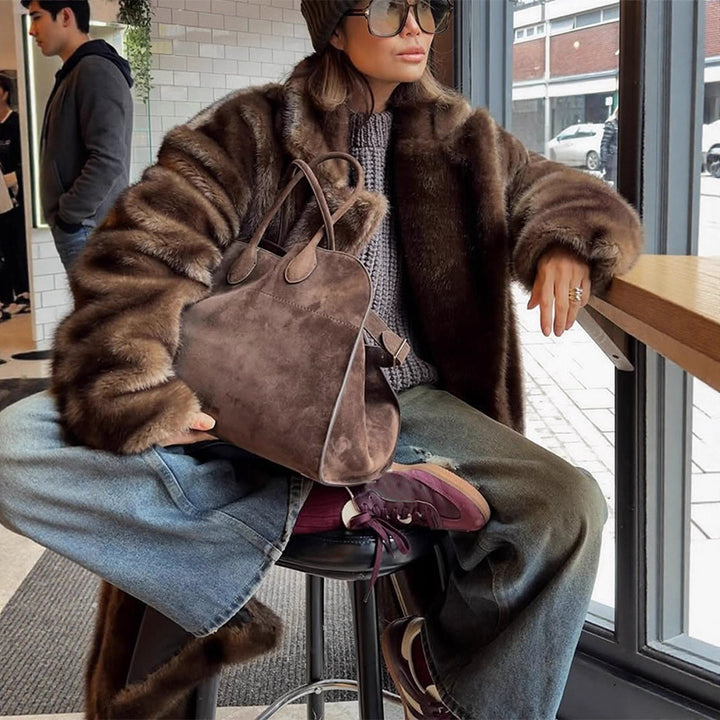 Women’s Luxury Faux Fur Coat with Elegant Fit & Warm Lining | Lune London
