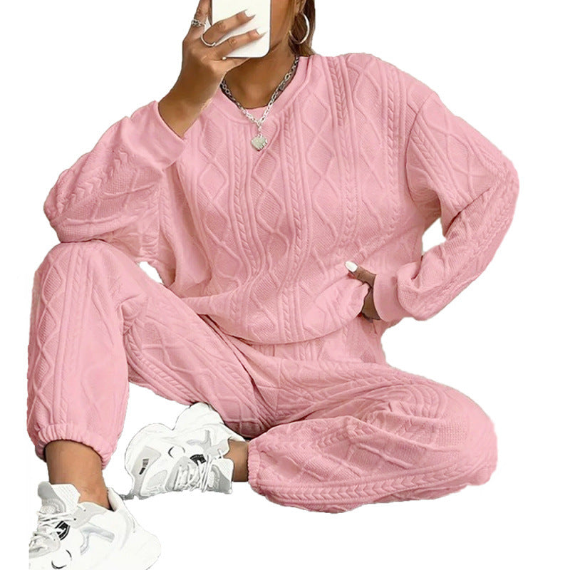 Ensemble de tricot pour femmes avec motif en cable Chic & Stil