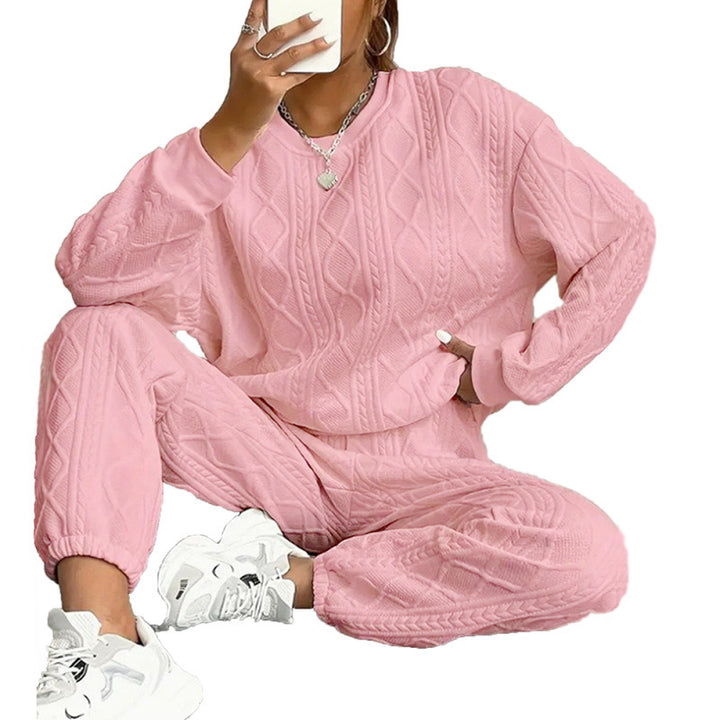 Ensemble de tricot pour femmes avec motif en cable Chic & Stil