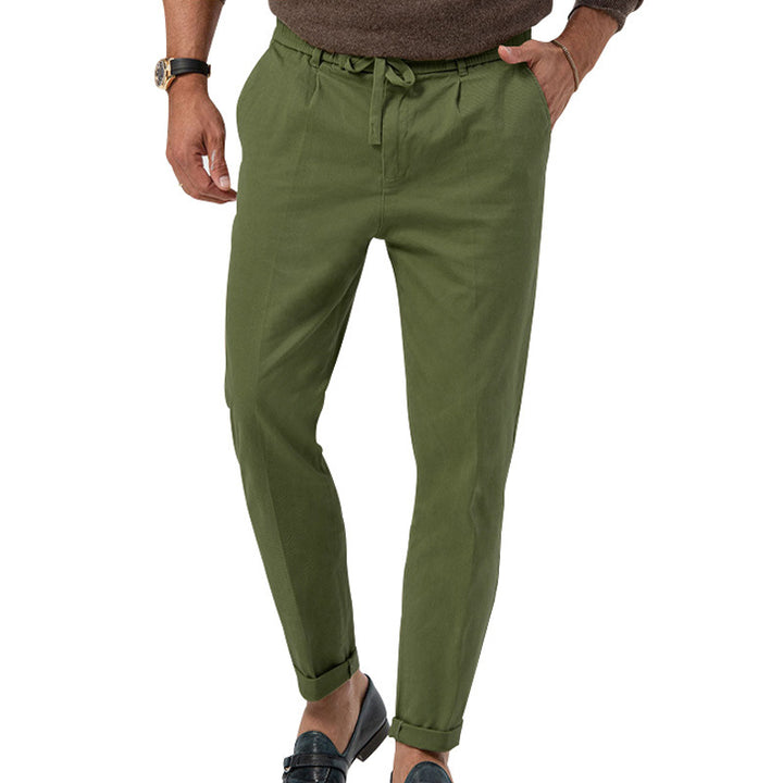 Casual chino pants for men with adjustable waist and elastic inserts Lune London