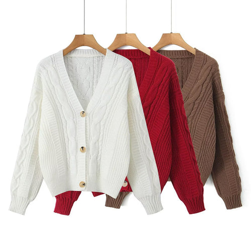 Cardigan confortable pour femmes avec décolleté en V Chic & Stil