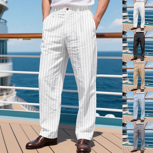 Men's dress pants with fine pinstripes Amarae