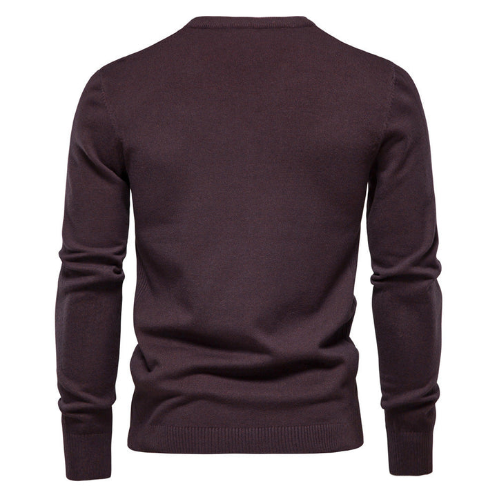 Men's Round Neck Sweater Made Of High-Quality Cotton Lune London