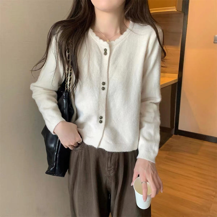 Women Élégant Cardigan avec Détails de Bouton Chic & Stil