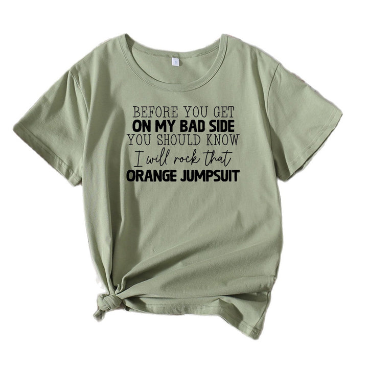 Women's Short Sleeve T-Shirt with Quirky Graphic Lune London