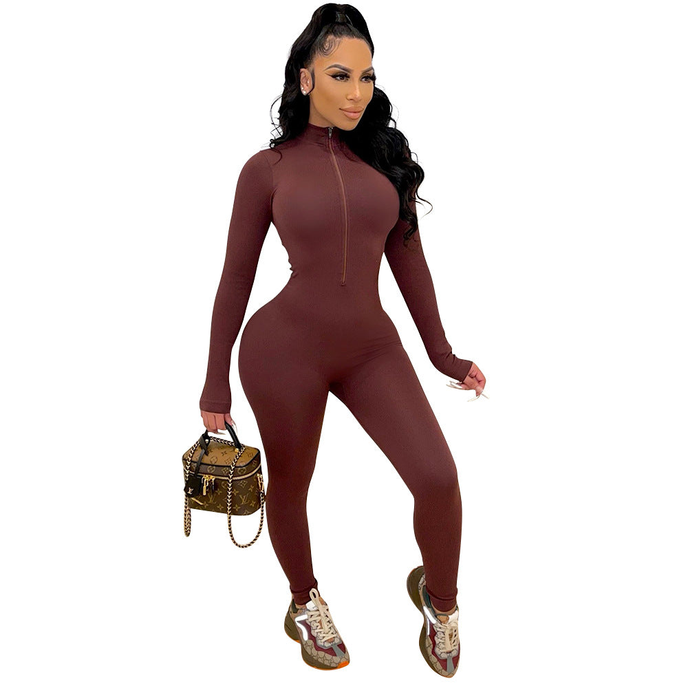 Women full-length zip jumpsuit Lune London