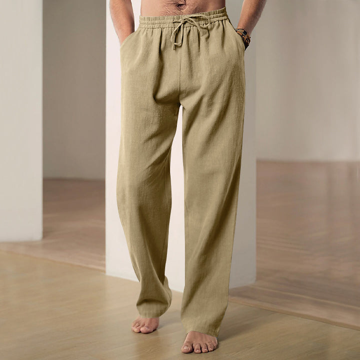 Casual men's pants with elastic waist and practical pockets Lune London
