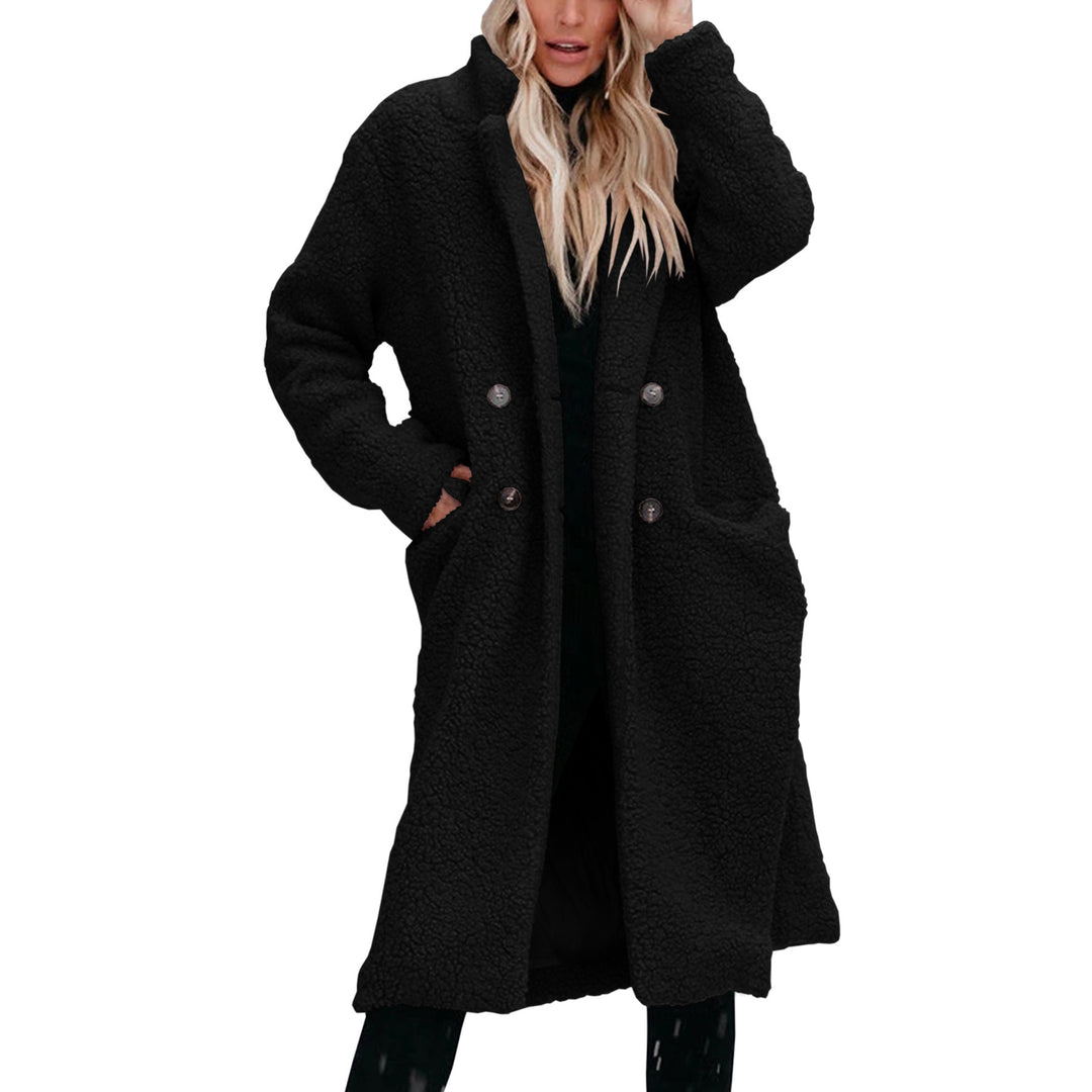 Ladies Teddy Coat with Buttons Lune London