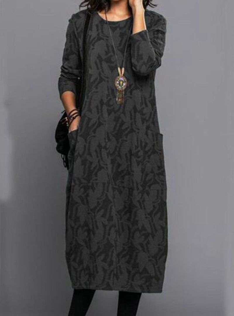 Casual long sleeve dress for women with practical pockets Lune London