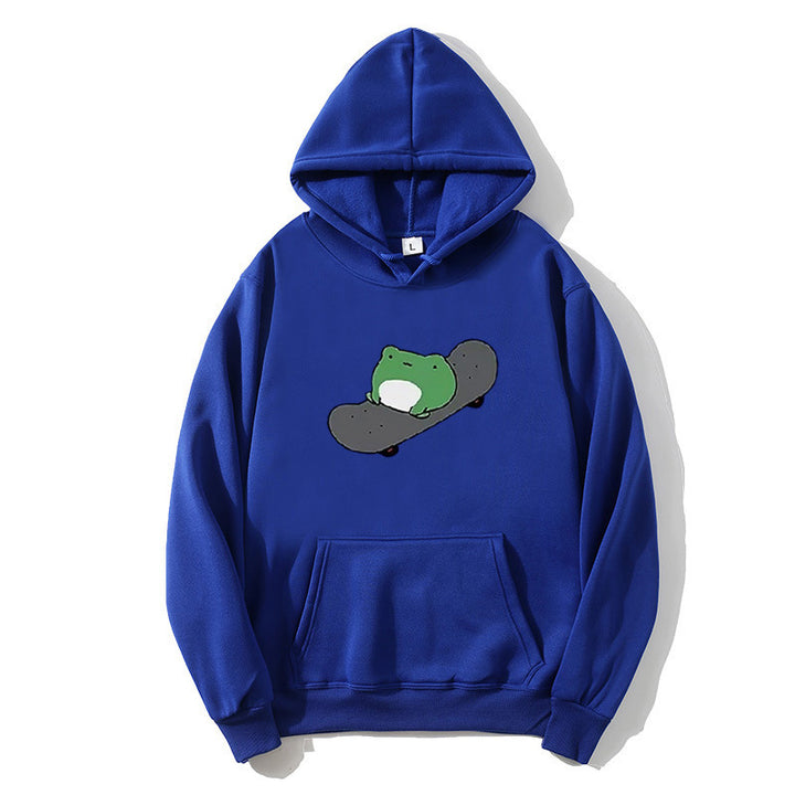 Women's hoodie with humorous frog design Chic & Stil