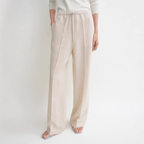 Ladies casual jersey pants with elastic waistband Amarae