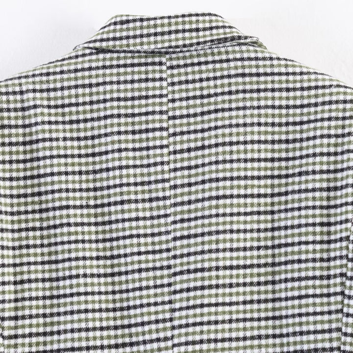 Women's double-breasted glencheck blazer with extended back and tailored silhouette Amarae