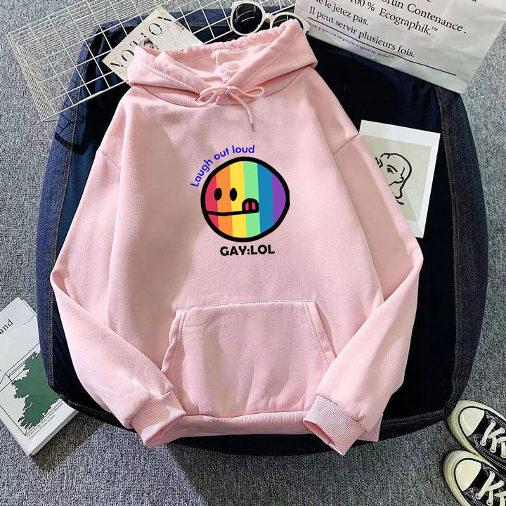 Women's hoodie with colorful graphic print Chic & Stil