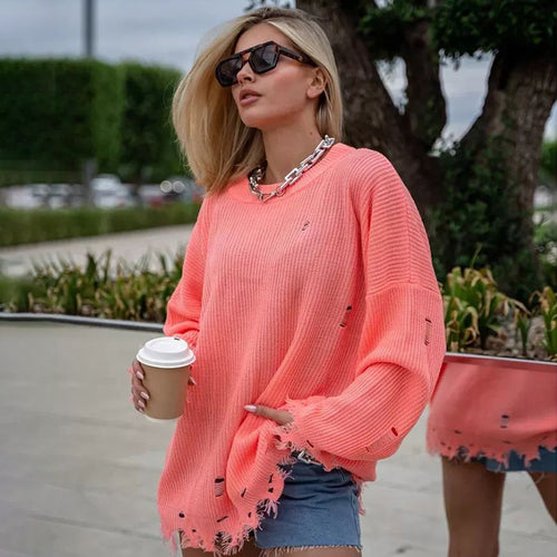 Oversized knitted sweater for women Amarae