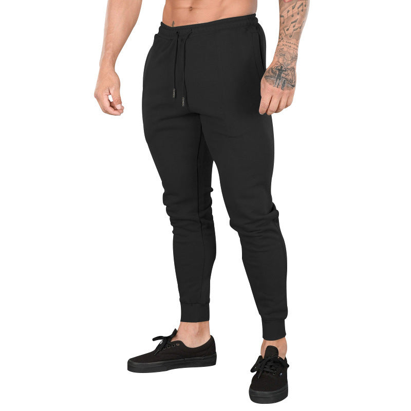 Men's training pants with elastic waistband and handy zipper Lune London