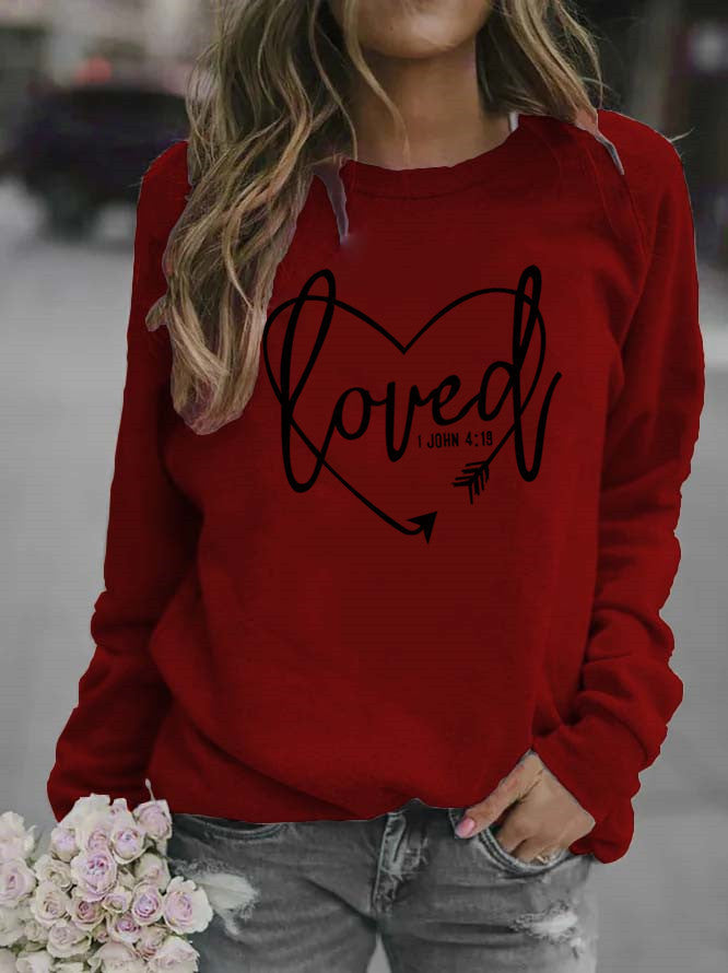 Women’s sweatshirt with inspiring lettering and trendy design Lune London