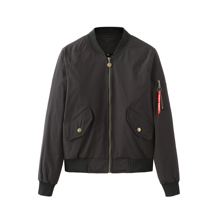 Sporty bomber jacket for women with practical pockets Lune London