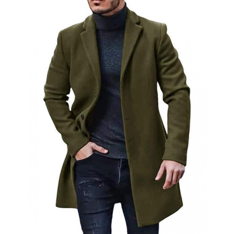 Men's Elegant and Classic Wool Coat with A Slim Fit Lune London