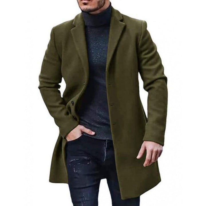 Men's Elegant and Classic Wool Coat with A Slim Fit Lune London