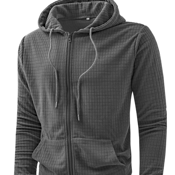 Casual hooded jacket for men with structured design Lune London