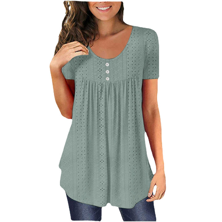 Short sleeve button tunic for women Lune London