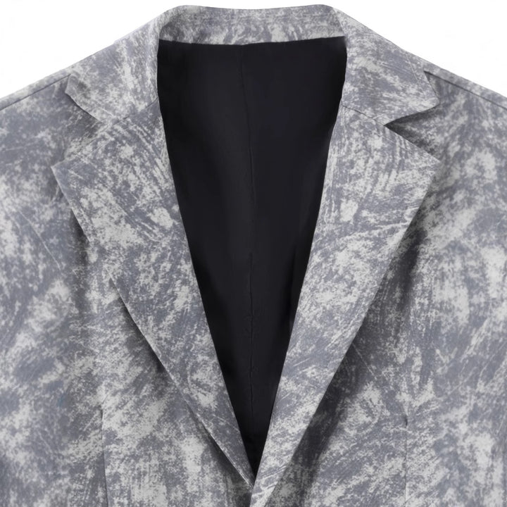 Chic and stylish blazer jacket with modern artistic pattern for men
