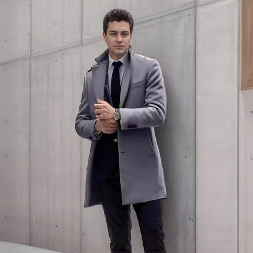 Elegant Chesterfield coat for men in high-quality wool Amarae
