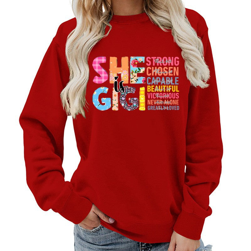 Sweatshirt pour femmes avec design de texte inspirant Chic & Stil
