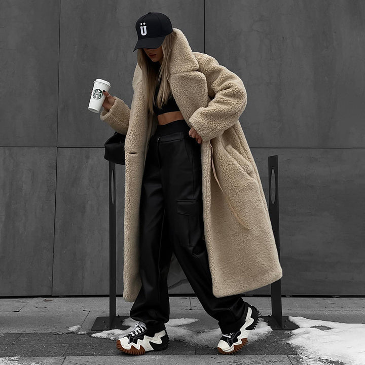 Ladies Oversized Chic Teddy Jacket