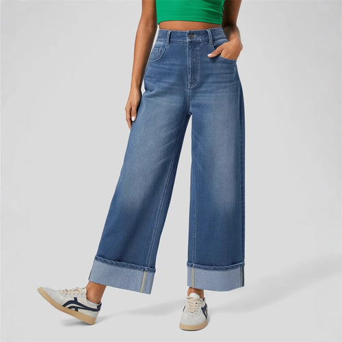 Wide relaxed waist jeans for women Amarae