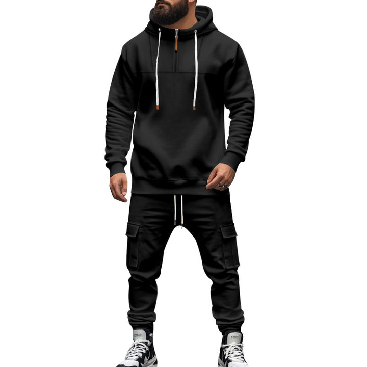 Men's sports set with high collar and practical pockets Lune London