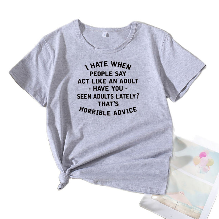 Ladies Graphic Statement T-shirt Lune London