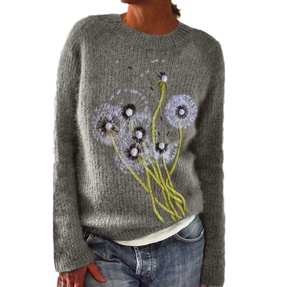 Pull confortable pour femmes avec motif festif Chic & Stil