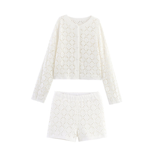 Leisure bikini set for women with crochet top and shorts Amarae