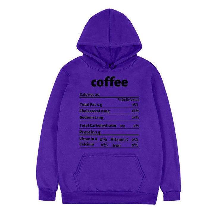 Women's hoodie with creative nutritional design Lune London
