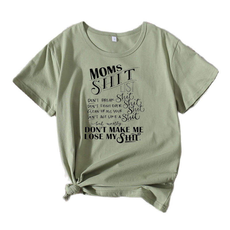 Women Casual Graphic T-shirt Lune London 1751262401
