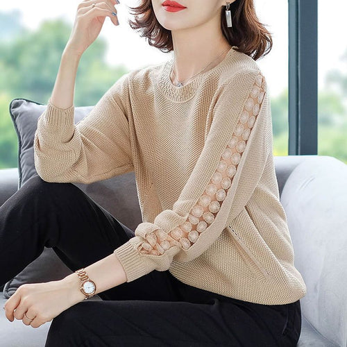 Pull en tricot élégant pour femmes avec motif en treillis Chic & Stil