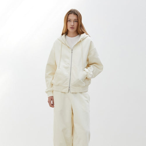Veste à capuche zippée décontractée pour femmes Chic & Stil