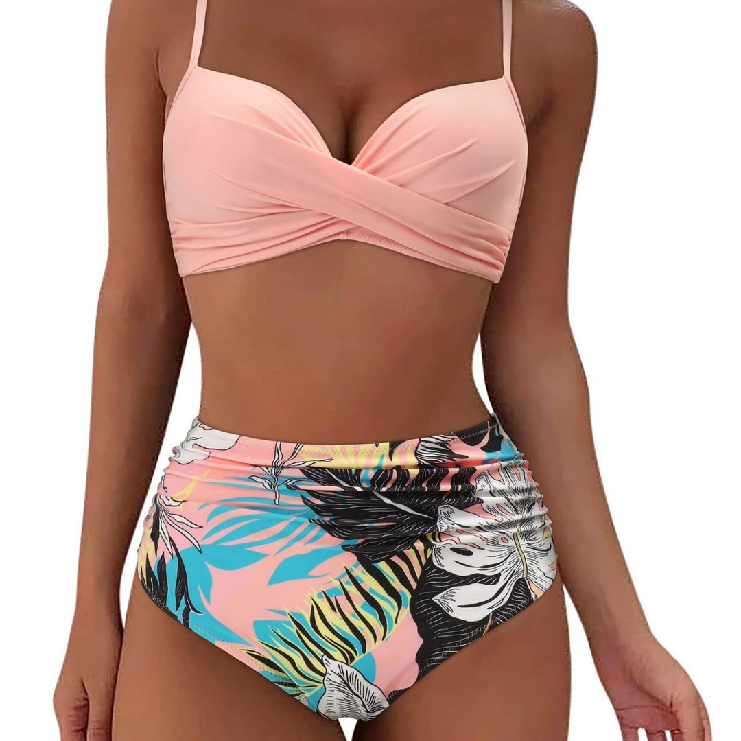 Woman High-waisted Twisted Bikini Set Lune London