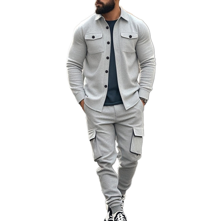 Chic and stylish utility leisure suit for men