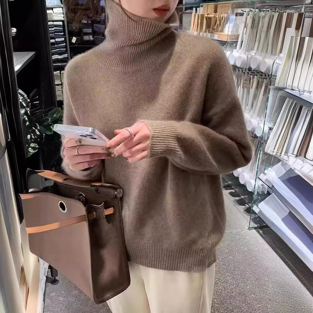 Sweater women with high collar Lune London