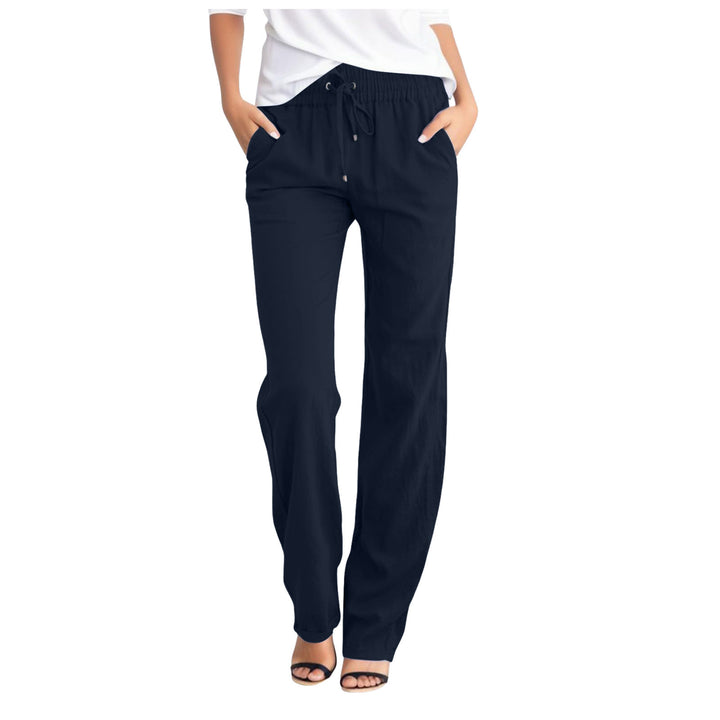 Comfortable leisure pants for women with elastic waistband and practical side pockets Lune London
