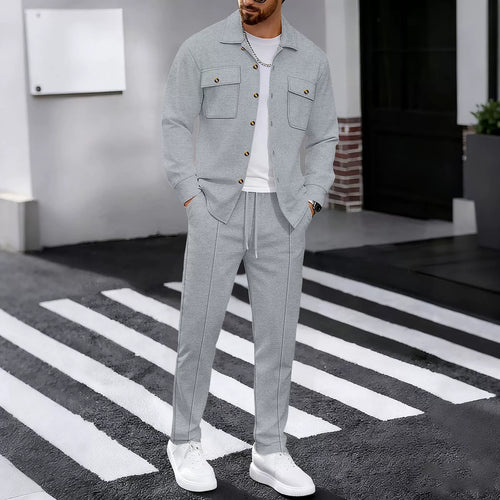 Men's Stylish Tracksuit with Structured Top and Elastic Waistband Amarae