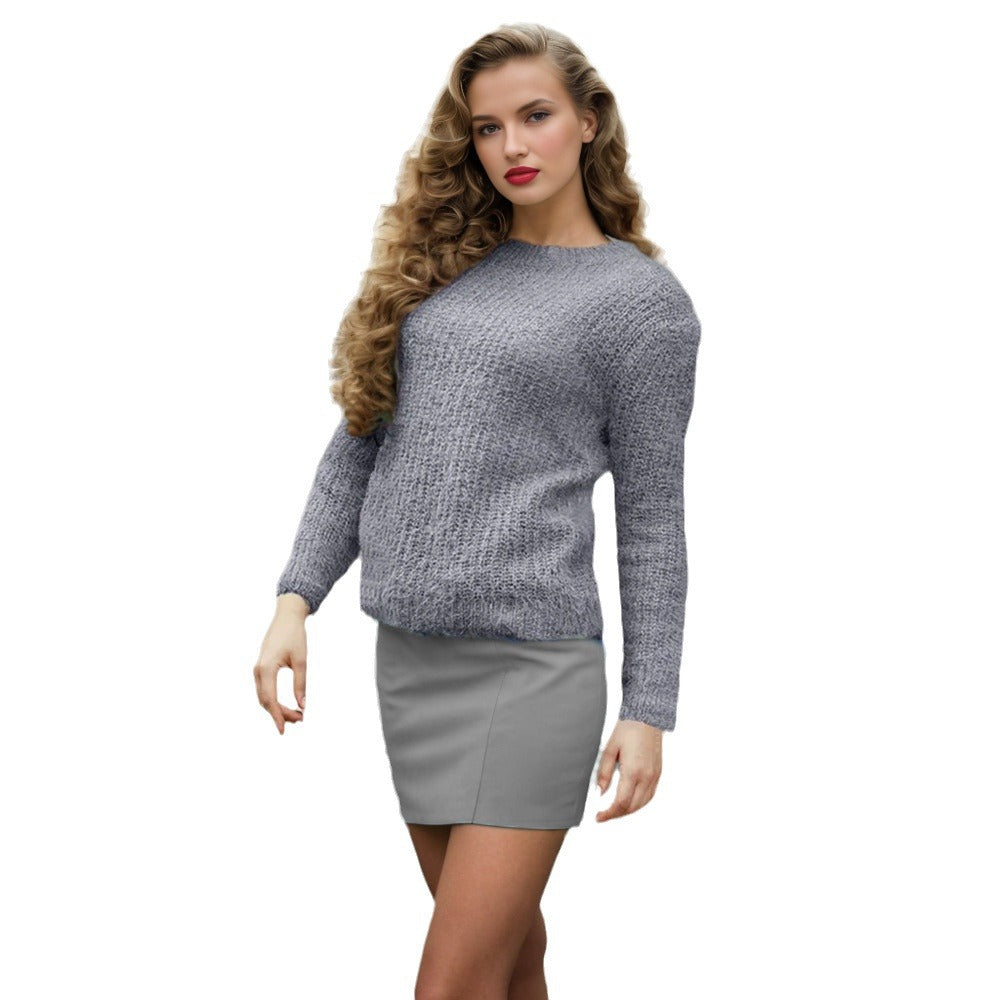 Pull en tricot pour femmes avec design texturé et coupe décontractée Chic & Stil