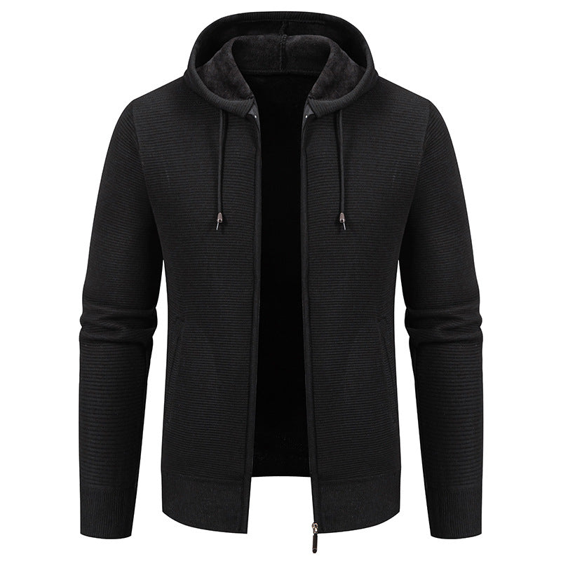 Men's hooded jacket with a modern structure design and insulated lining Lune London